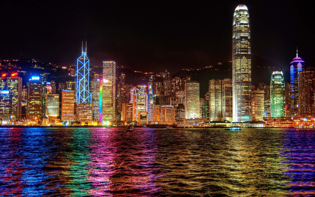 Hong Kong night view