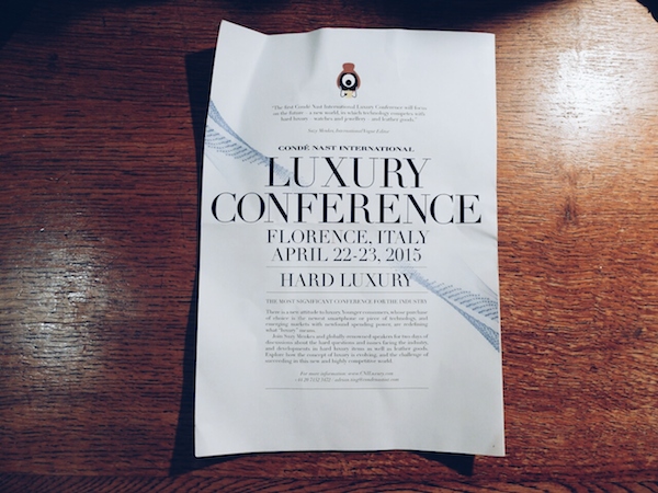 Conde Nast Luxury Conceference Firenze tema e-commerce