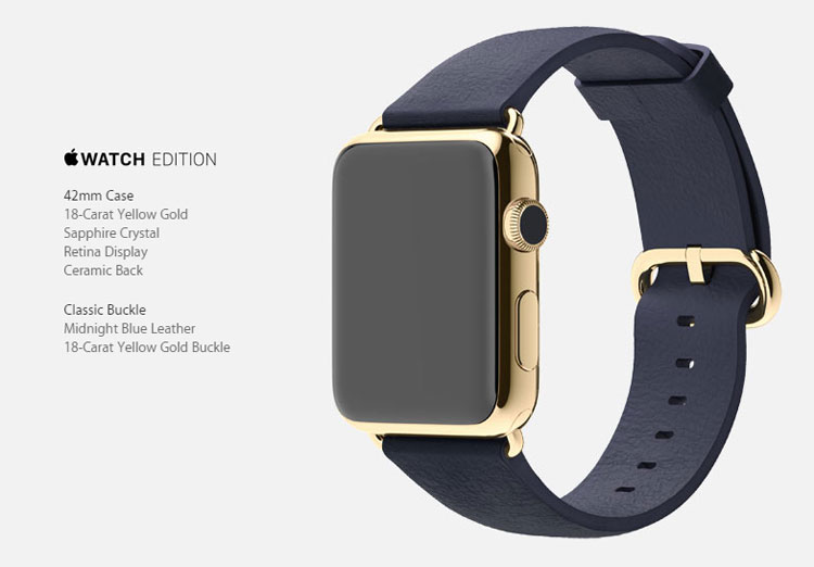 Apple Watch edition gold 2015