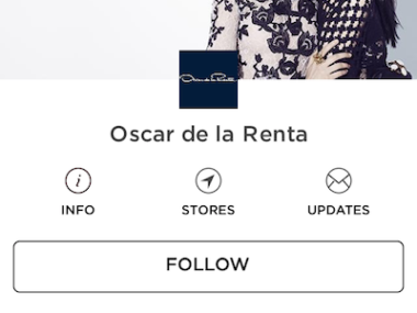 Spring app Oscar de La Renta