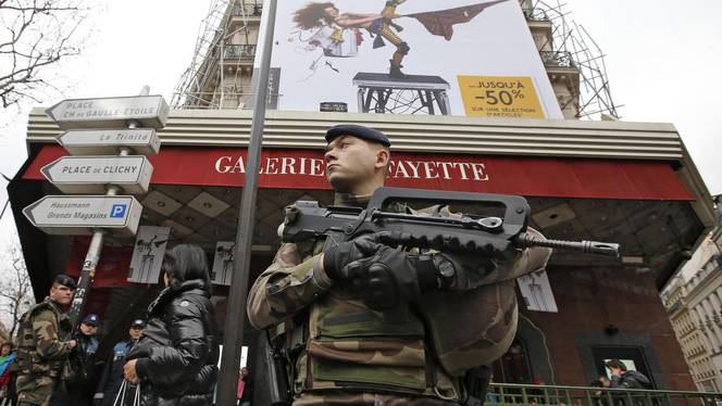 Galeries lafayette saldi sicurezza attentati