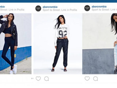 abercrombie athleisure instagram campaign