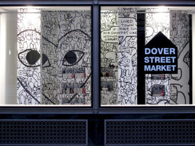 Dover Stret Market London vetrina londra