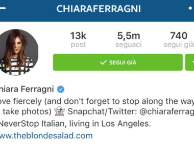 Chiara ferragni blogger instagram