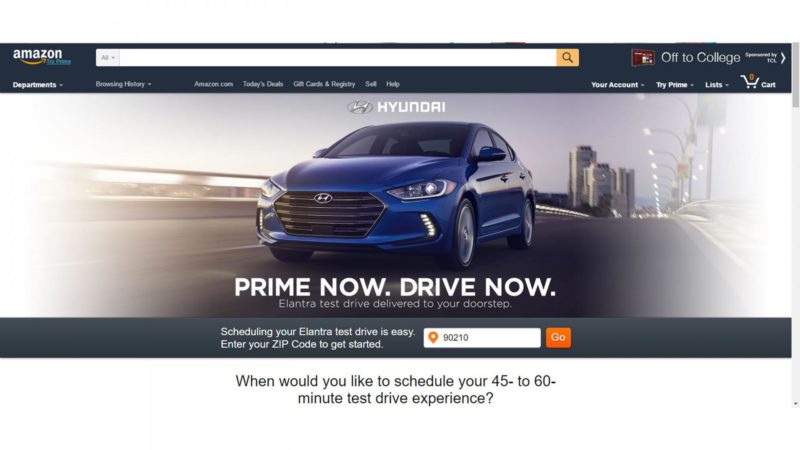 Hyundai Electra in vendita su Amazon prime
